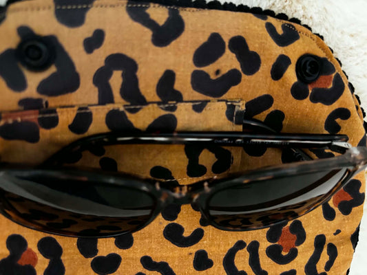 Étui à lunettes leopard