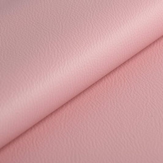 Tissu simili cuir Karia uni rose