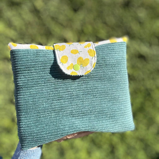 Housse de livre fermeture pression  format poche personnalisable