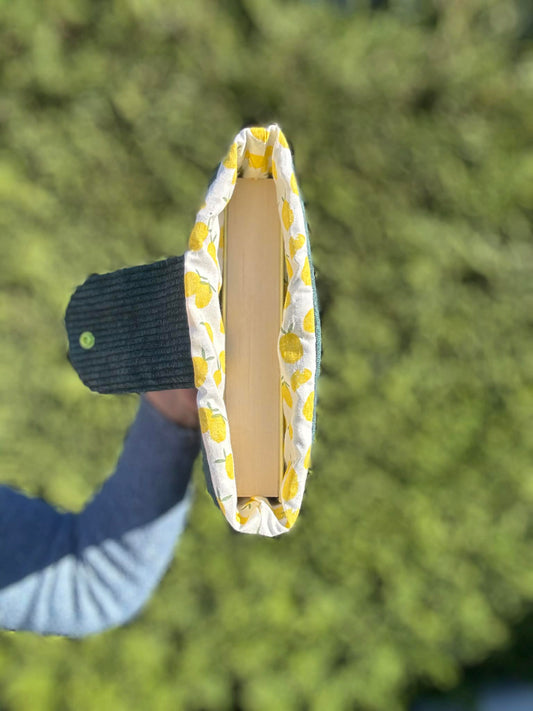 Housse de livre fermeture pression  format poche personnalisable