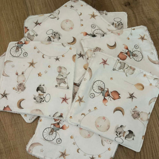 Lot de 10 Lingettes  lavable personnalisable