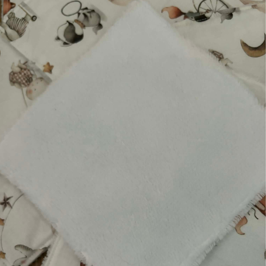 Lot de 10 Lingettes  lavable personnalisable