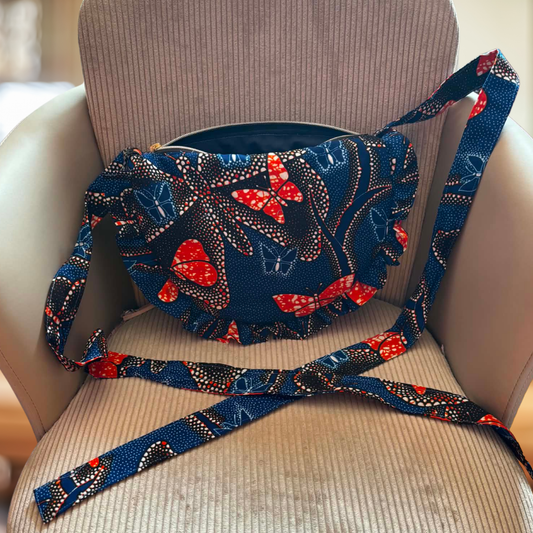 Sac demi lune à volant – Sac fait main personnalisable