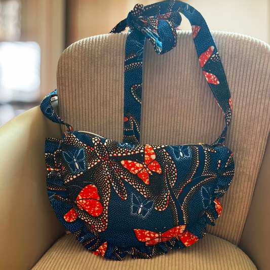 Sac demi lune à volant – Sac fait main personnalisable