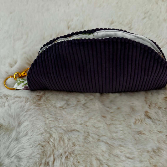 Étui à  lunettes velours  violet