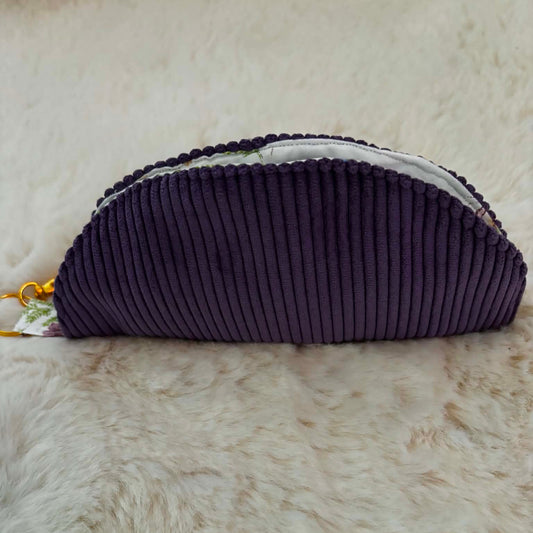 Étui à  lunettes velours  violet