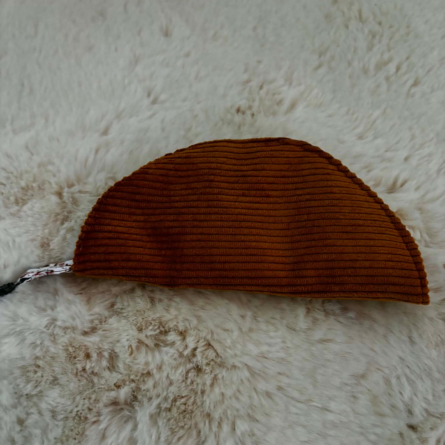 Étui à  lunettes velours  moutarde